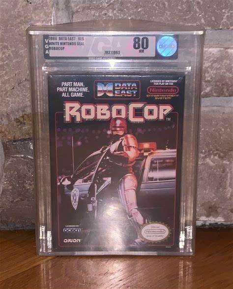 Brand New NES Robocop Factory Sealed H-Seam VGA Graded 80 Nintendo Game