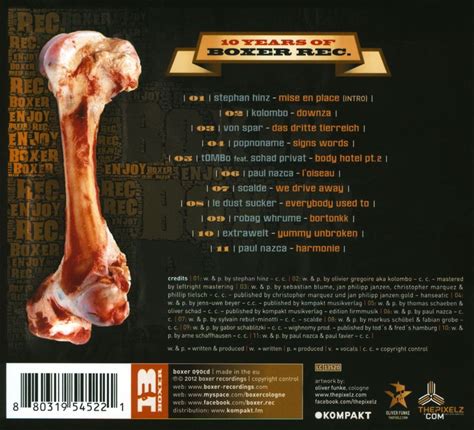 VARIOUS ARTISTS - 10 YEARS OF BOXER [DIGIPAK] NEW CD