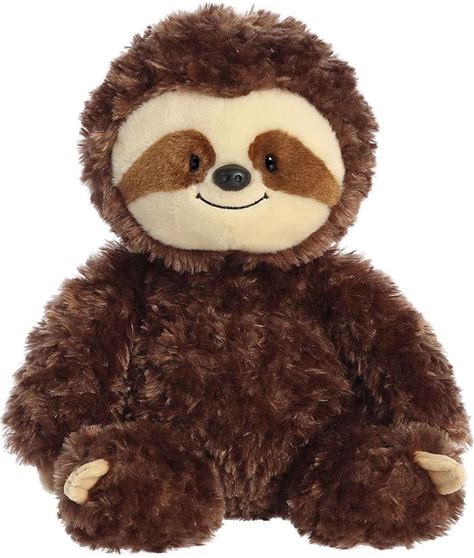 Aurora Medium Sloth Tubbie Wubbies Snuggly Stuffed Animal Brown 12"