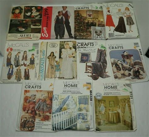 Mccalls Lot Of 11 Sewing Patterns Used. Mccalls. Sewing Patterns.