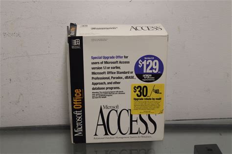Rare Microsoft Access Relational Database Management System For