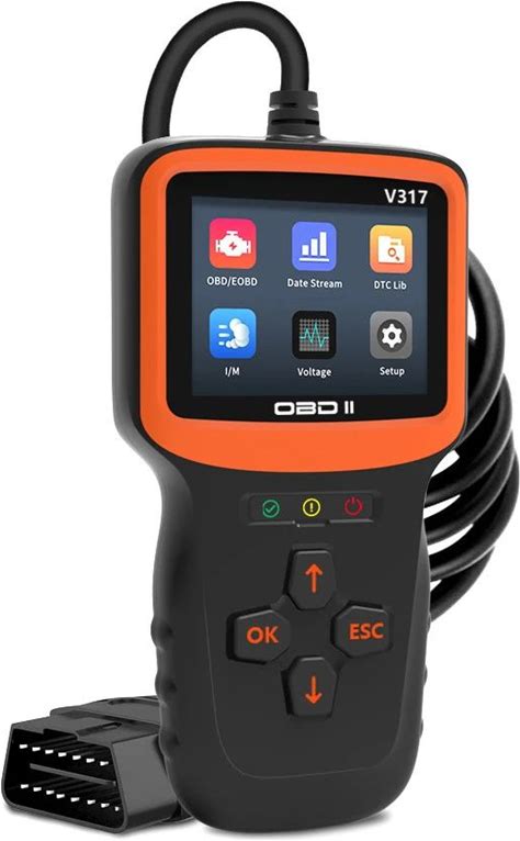V317 OBD2 Scanner 12V Universal Car Diagnostic Tools Code Reader Displaying Data And Read Data