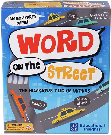 Educational Insights Word On The Street, Word Game For Family Game Night, Ages 10+