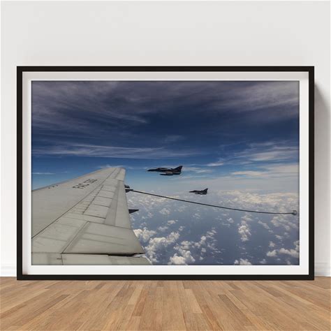 Extreme Landscape Poster By Assaf Gavra | Jets Flying Over A Vast Ocean