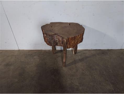 Hand Made Log Table 195422 Shipping Is Not A 1.00 Shipping Is Not Free Please Contact Us Before Purchase Thanks