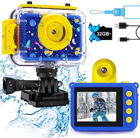 Kid's Action Camera Go Pro Style | Color: Blue | Size: Osb