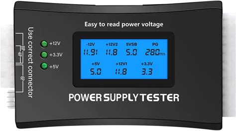 AYWHP ATX Power Supply Tester For PC ATWHP Power Supply Tester For PC 4/6/8 Pin Digital LCD Screen PC Power Supply Tester For ATX/ITX/IDE/HDD/SATA/BYI