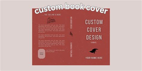 Custom Book Cover Design Paperback Any Size