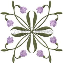 Snowdrops Filled Embroidery Design