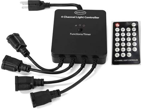 4 Channel Light Controller For Holiday Lights, Christmas Lights, Outdoor Decorations. Create Dazzling Light Displays With Multiple Functions,...