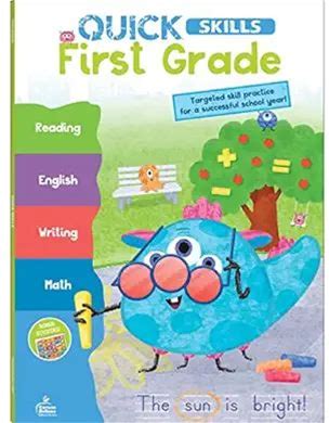 Carson Dellosa Quick Skills First Grade Workbook, Reading Comprehension, Language Arts, Math, And Writing Practice, Classroom Or Homeschool Curriculu