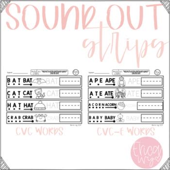 CVC And CVC-E Word Activities