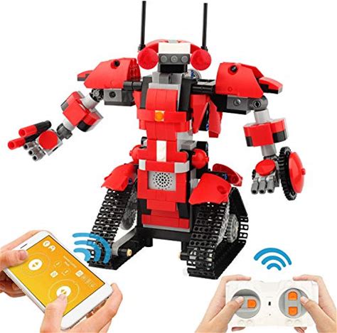 Building Blocks Robot Kits, Remote Control Building Block Robot APP Controlled Educational Learning Science Engineering Kit DIY Building Toys Building Block Robot Kits For Kids