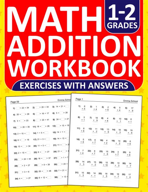 Addition Workbook For Grades 1-2: Addition Practice Workbook For 1st And 2nd Grades With Answers Key - One Digit And Two Digit | Addition Worksheets .