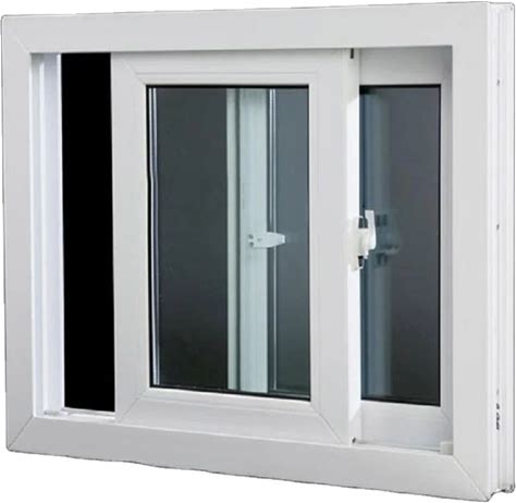American Style UPVC Single Hung Window Customizable Vinyl PVC Residential Hotel Home Window