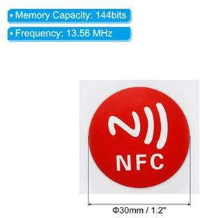 10Pcs NFC Stickers NFC213 Tag Sticker 144 Bytes Blank Round NFC Tags Red
