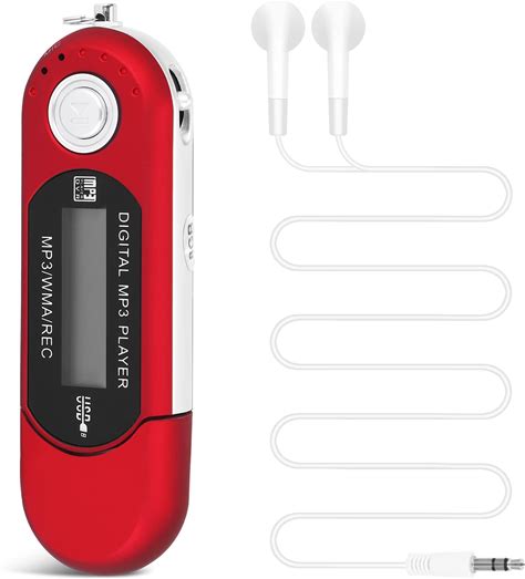 Dewedrt 8G USB Flash Drive MP3 Player FM Walkman Red
