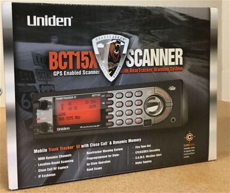 Uniden BCT15X Beartracker Mobile Tracking Scanner Black Color Brand New