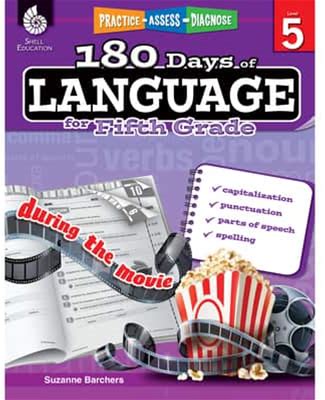 Shell Education 180 Days Of Langauge, 5th Grade | 8.5" X 11" | Michaels®