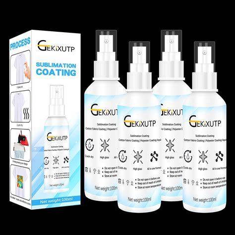 4 X 100Ml Sublimation Spray For Cotton Tshirtssublimation Coating Spray For T-Shirts, Canvas, Polyester Fabricquick Dry, High Glosspolyester Spray