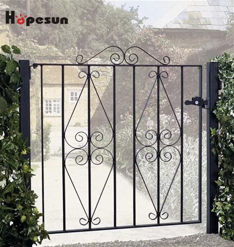 Wrought Iron Gates Classic Arched Wrought Iron Style Metal Garden Gate Fence Gate