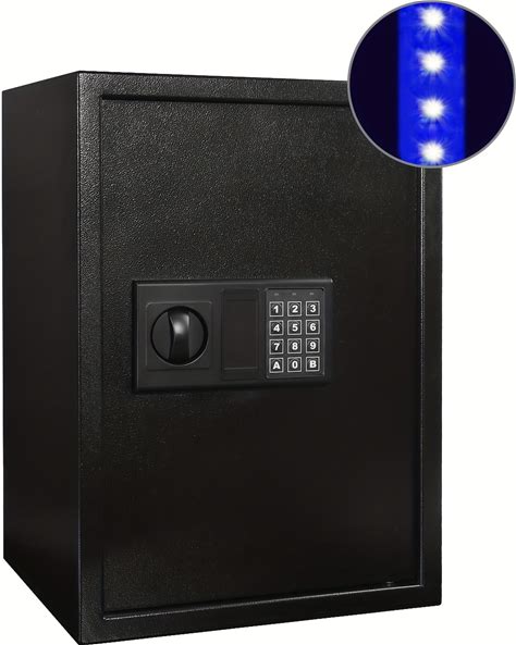 Aiame Safe Box With Sensor Light, Hidden Safe Box With Key & Digital Lock For Home And Company. Electronic, Safe For Money,Safe Security Box,Safe