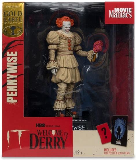 Pennywise: Flashback 6" Posed Figure Gold Label 511F9b. Hot Toys. Other Animation Merchandise.
