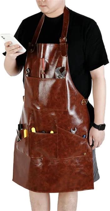 High Quality PU Leather Salon Apron