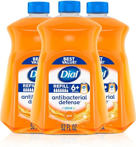 Dial Liquid Hand Soap Refill, Gold, 52 Fl Oz. Dial. Gold. Hand Washes. 0885532562581.