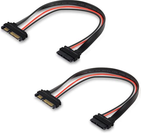 XMSJSIY Slimline SATA 22 Pin Male To 13 Pin Female Cable Adapter, Serial ATA 7+15 To 7+6 Extension Connector For Desktop Laptop CD-ROM Hard Disk Drive