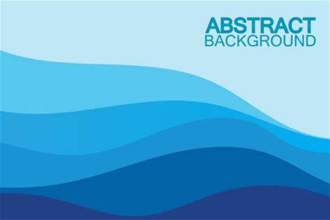 Blue Wave Vector Abstract Background