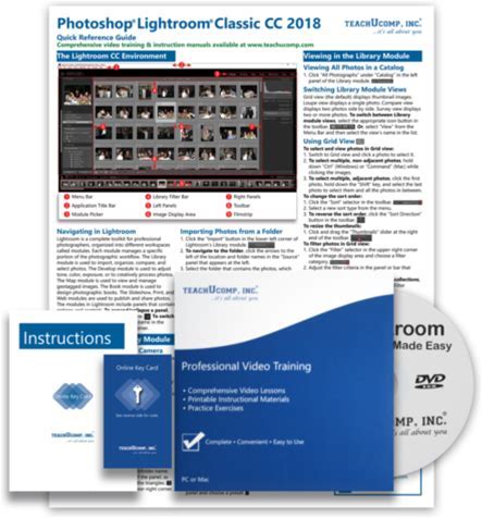 Adobe Lightroom Classic Cc Deluxe Training Tutorial & Quick Reference