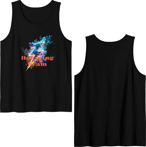 Lightning Beam Simple And Beautiful Design Double Sided Tank Tops