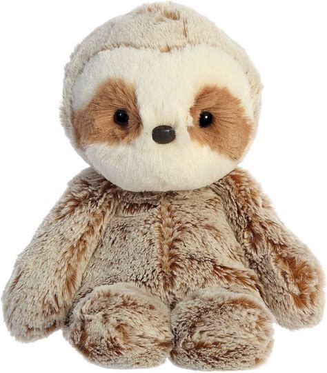 Aurora Small Sloth Sweet & Softer Snuggly Stuffed Animal Brown 9"
