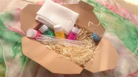 DIY Kit, Make Your Silk Scarf Kit Funfetti, Bithday Cake Corol Collection Painting Craft Kit To Creat Unique Silk Scarf