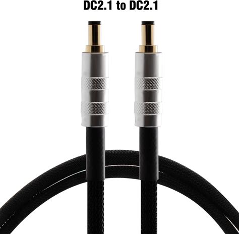 2Cores Power Cables 23Awg Ofc Dc Audio Hi-Fi Wire 2.5mm / 2.1mm Brass