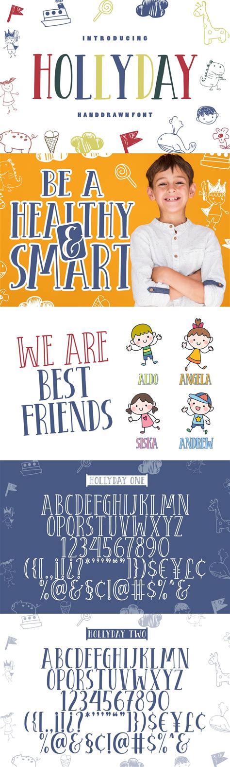 Hollyday - Handdrawn Font By Good Java Studio | Creative Market