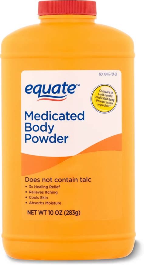 Equate, Medicated Body Powder, 10 Oz..