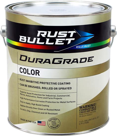 RUST BULLET Duragrade Color - Blue - 1 Gallon - Advanced Technology Corrossion Control, Rust Inhibitor & Protective Coating, Exceptional Adhesion, UV