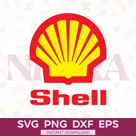 Shell Logo Svg Png Dxf Eps High Quality Vector Logo | Cricut Silhouette Cut File | Instant Download