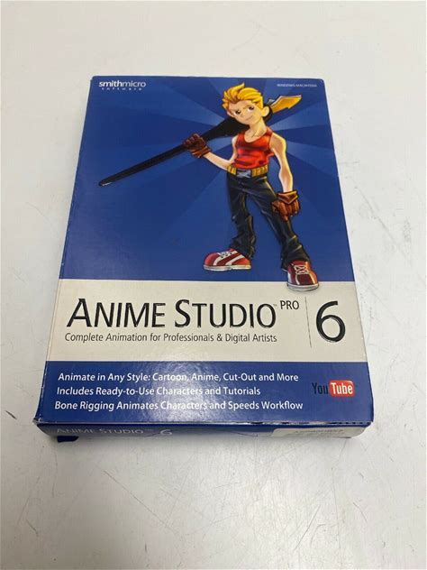Anime Studio 6 Pro MAC CD Design Cartoons Animations 3D Models Tools
