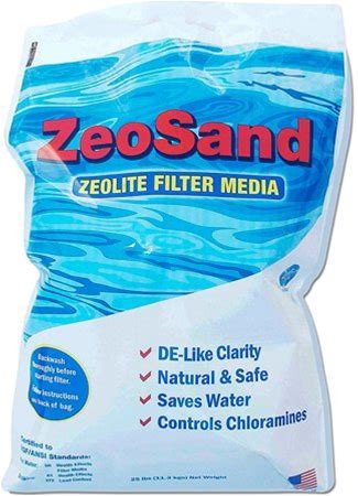 Zeo Inc Zeosand-50, All Natural Pool Filter Sand Replacement, 50 Lb, White
