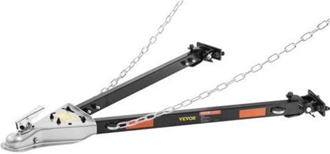 VEVOR Tow Bar, 5500 Lbs Towing Capacity With Chains, Powder-Coating Alloy Steel Bumper-Mounted Universal Towing Bar, Coupler Fits 2-Inch Ball Hitch, 3
