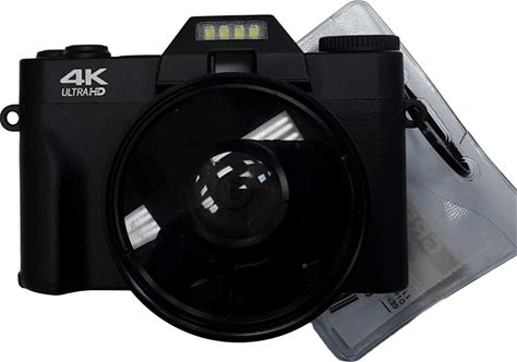 Generic 48Mp Digital Camera Black Digital SLR Camera