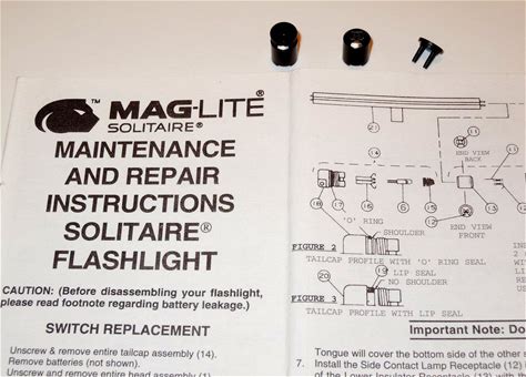 Authentic "AAA" Mini Maglite Solitaire Switch Repair Assembly 108-000-085. Maglite. Flashlights & Work Lights. 108-000-085.