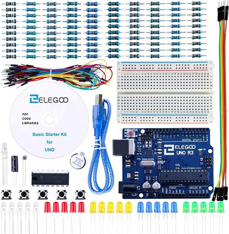 ELEGOO UNO Project Basic Starter Kit With Tutorial And UNO R3 Compatible With Arduino IDE