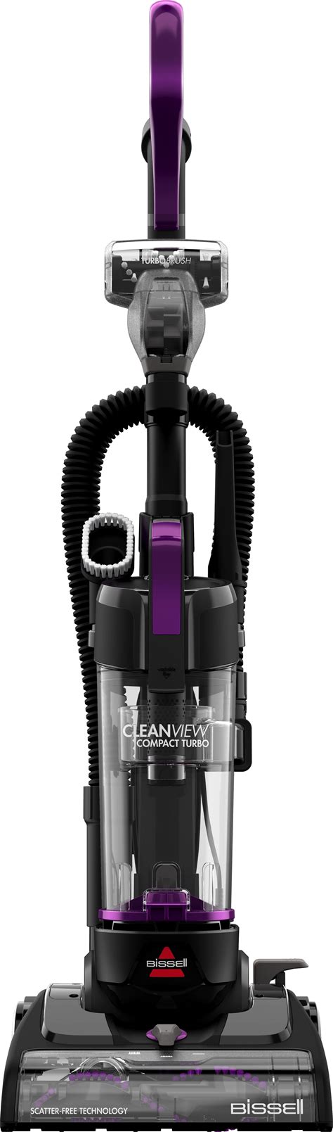 BISSELL - Cleanview Compact Turbo Upright Vacuum - Black / Grapevine Purple