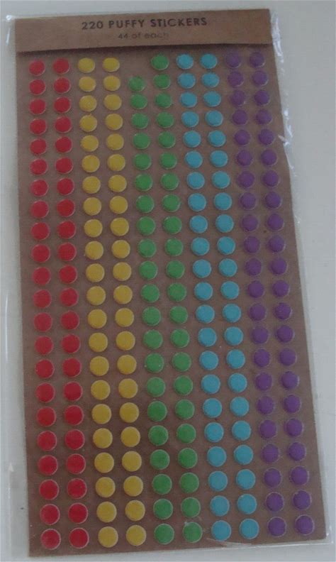 NOP Puffy Sticker Sheets Ms. Sparkle Red Yel Grn Purple 219 Total