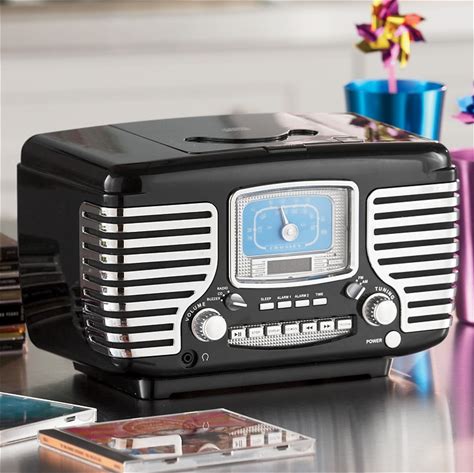 Crosley Retro CD Radio, Black