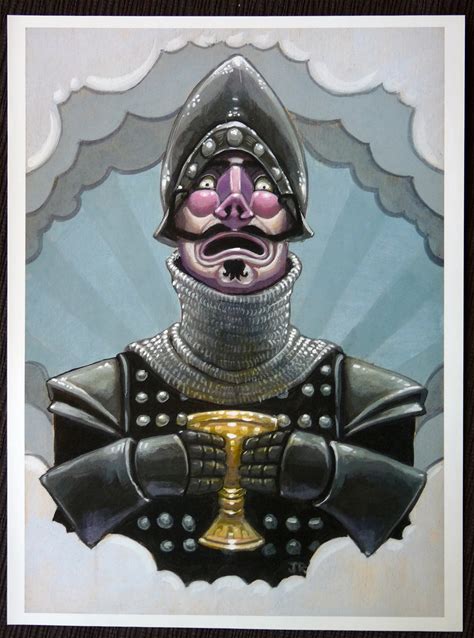 Monty Python And The Holy Grail - Surprised Knight - Movie Art Poster